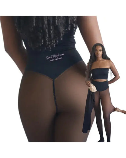 Fleece Lined Tights with Waist-Snatching Compression Band | Buy 1 Get 1 Free