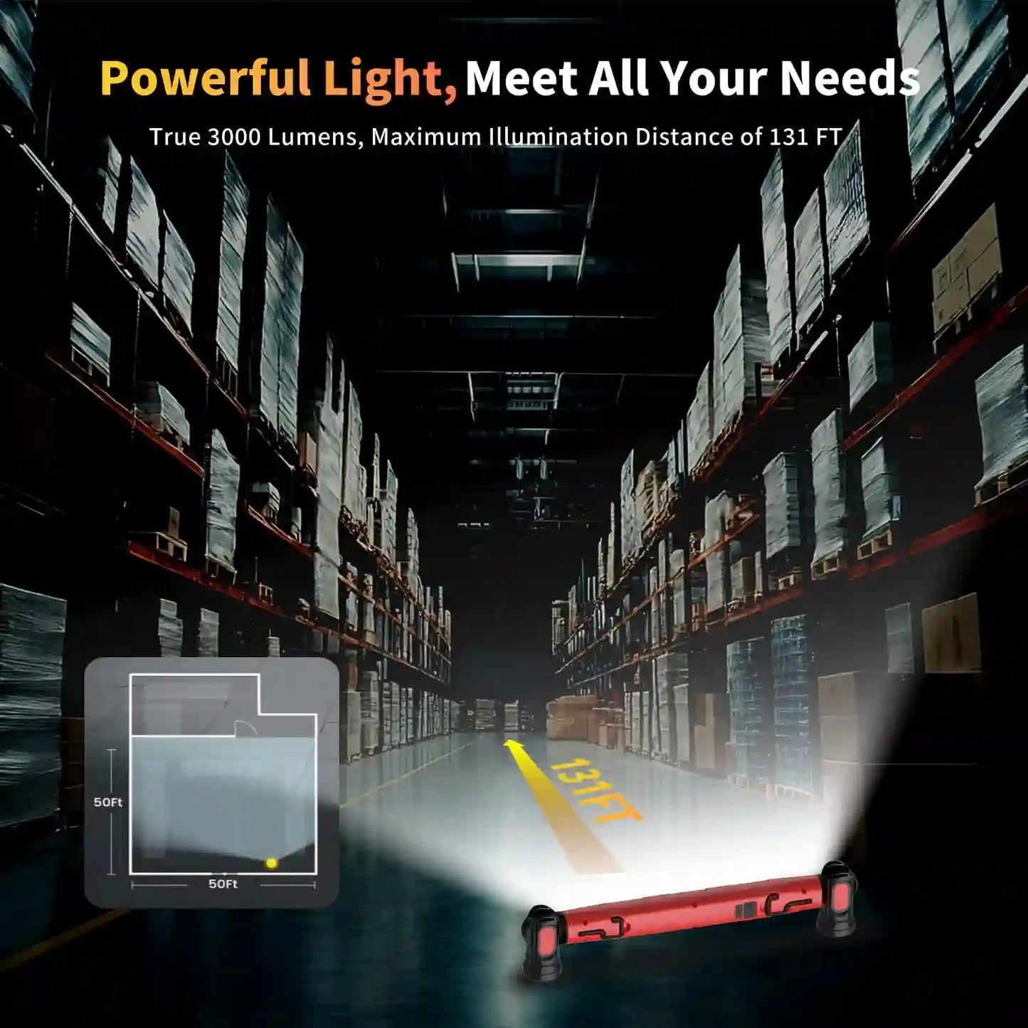 Master Every Detail Under The Hood With 5200mAh Cordless Lighting