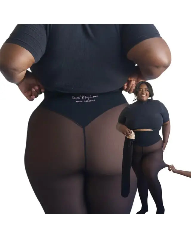 Fleece Lined Tights with Waist-Snatching Compression Band | Buy 1 Get 1 Free