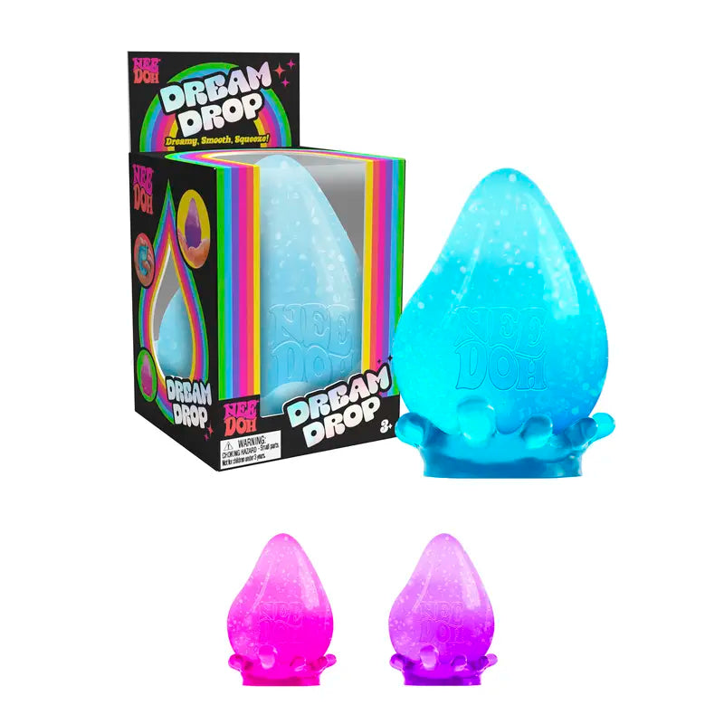NeeDoh Dream Drop – Raindrop Sensory Toy with Dreamy Smooth Squeeze | Buy 1 Get 1 Free