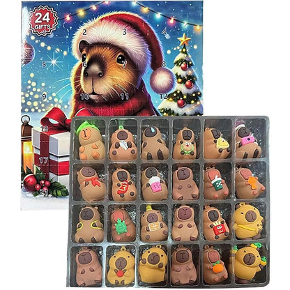Capybara Advent Calendars 2026, 24 Days Christmas Countdown Toys