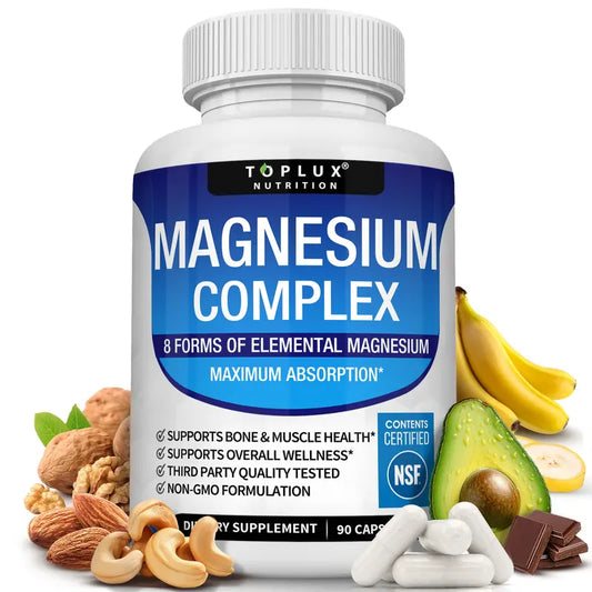 Toplux Magnesium Complex 8 Essential Magnesium Supplement | Buy 1 Get 1 Free