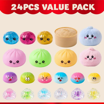 JOYIN 24 Pcs Mystery Dumpling Toys Advent Calendar
