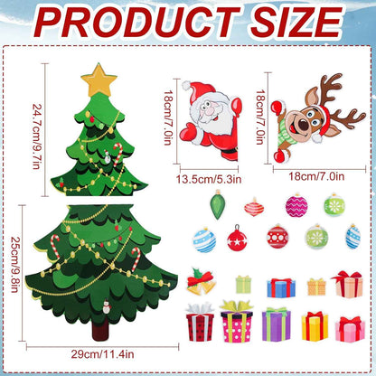 Christmas Refrigerator Magnets,Christmas Tree Magnets for Fridge Stickers Decoration