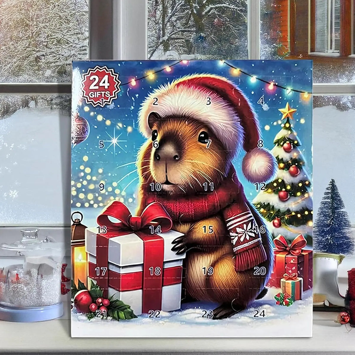 Capybara Advent Calendars 2026, 24 Days Christmas Countdown Toys