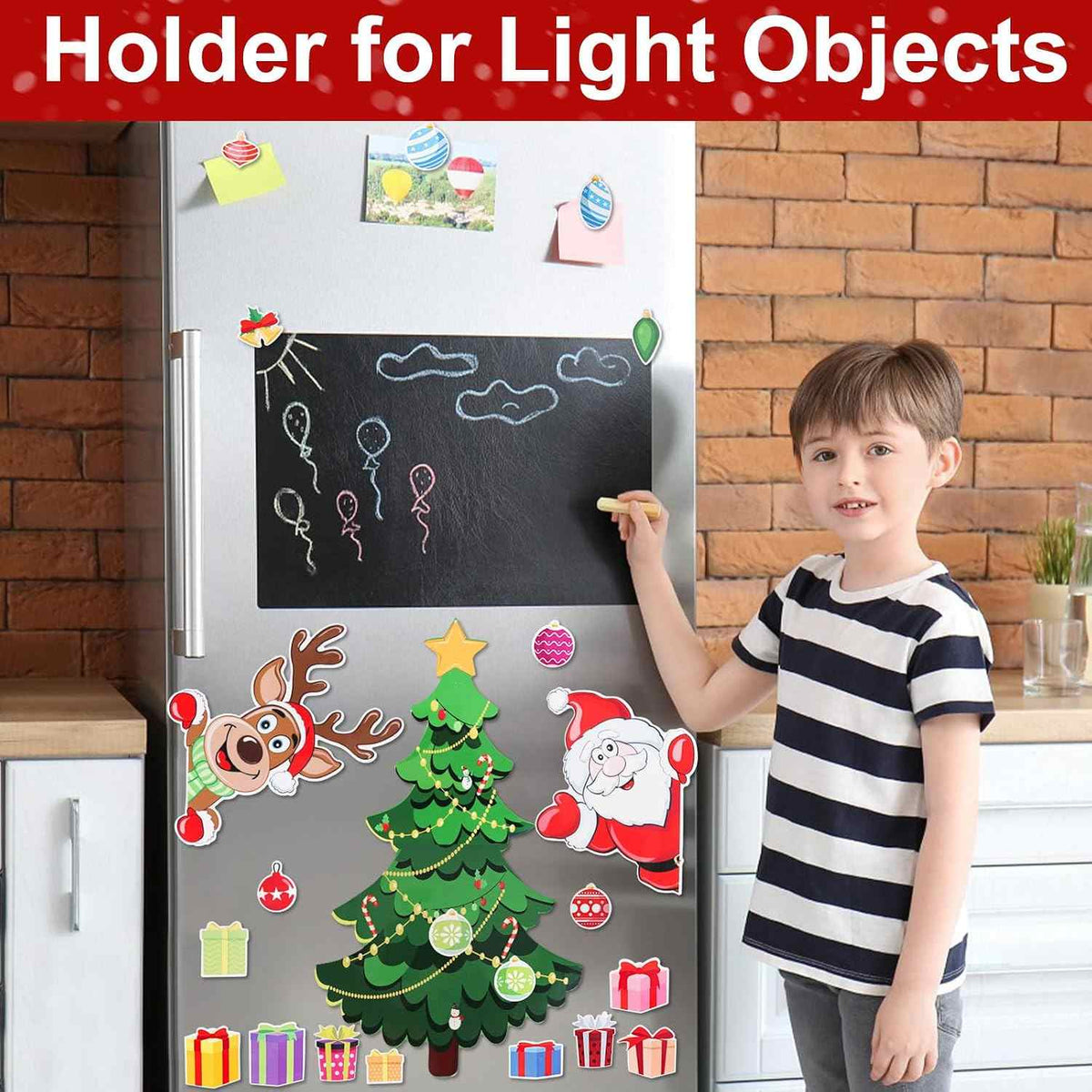 Christmas Refrigerator Magnets,Christmas Tree Magnets for Fridge Stickers Decoration