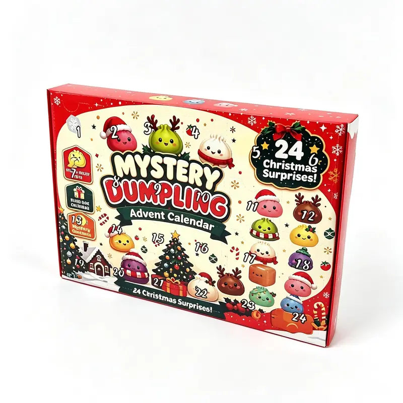 Christmas Mini Squishies Advent Calendar 2026, 24‑Day Dumpling‑Shaped Countdown Calendar