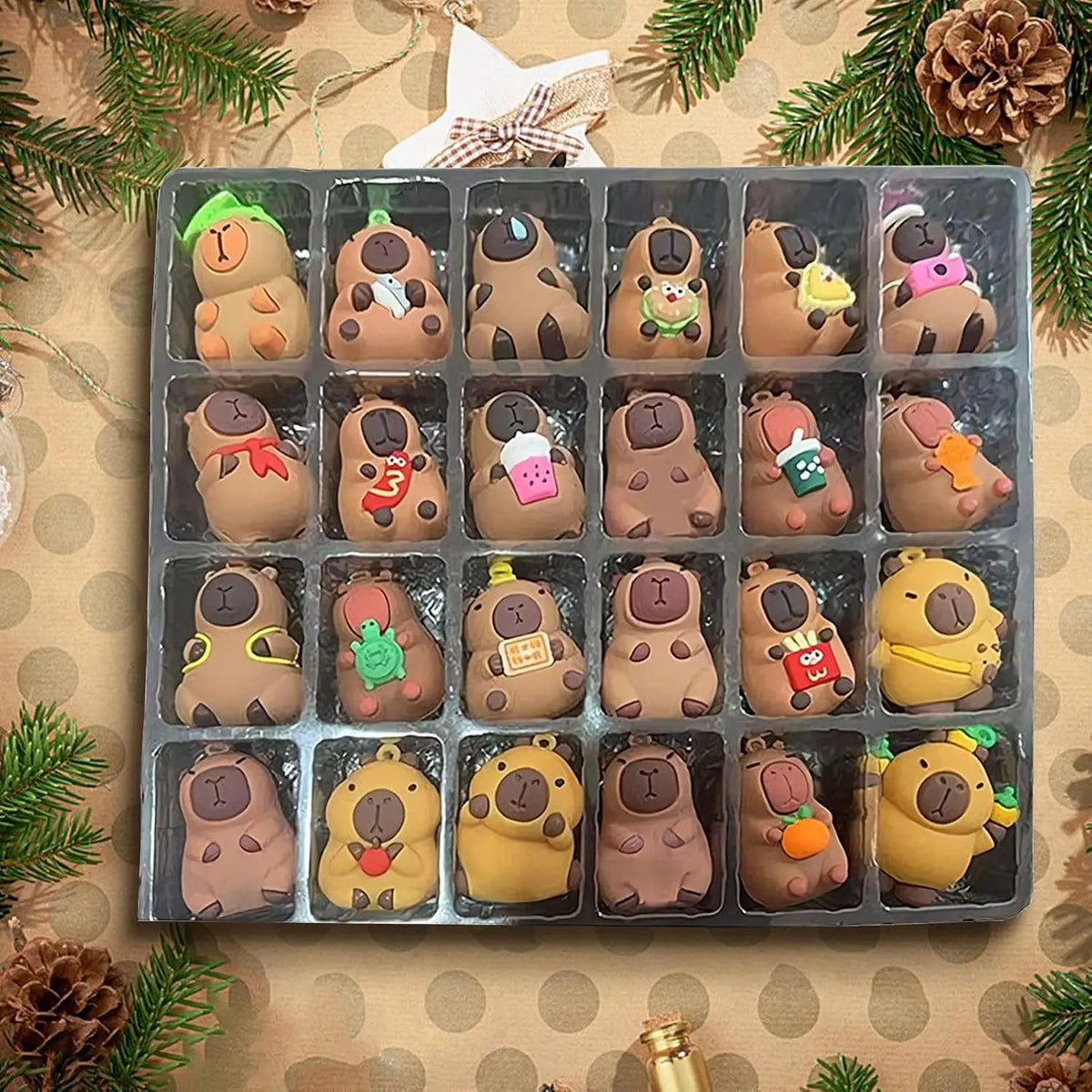 Capybara Advent Calendars 2026, 24 Days Christmas Countdown Toys