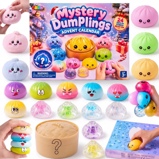 JOYIN 24 Pcs Mystery Dumpling Toys Advent Calendar