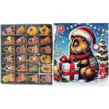 Capybara Advent Calendars 2026, 24 Days Christmas Countdown Toys