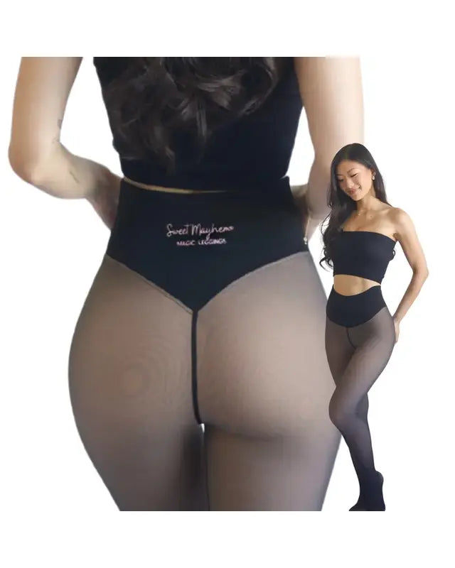 Fleece Lined Tights with Waist-Snatching Compression Band | Buy 1 Get 1 Free