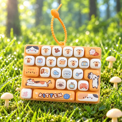 26-Key Mechanical Keyboard Fidget Toy with LED Light