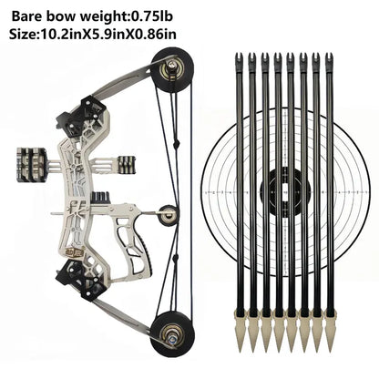 Pocket-Sized Precision All-Metal Mini Compound Bow