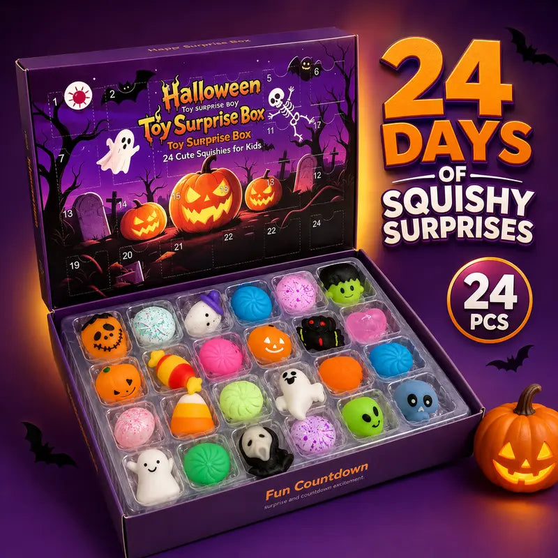 24-Day Halloween Squishy Advent Calendar Surprise Box