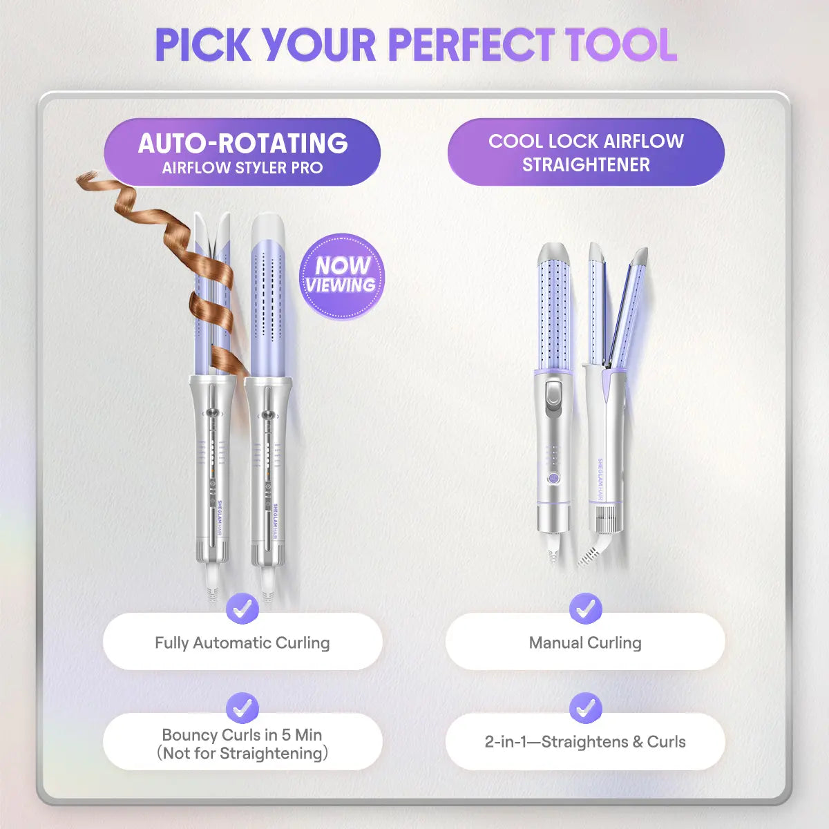 Effortless Auto-Rotating Airflow Styler for Long-Lasting Salon Curls