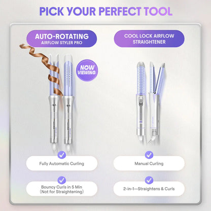 Effortless Auto-Rotating Airflow Styler for Long-Lasting Salon Curls