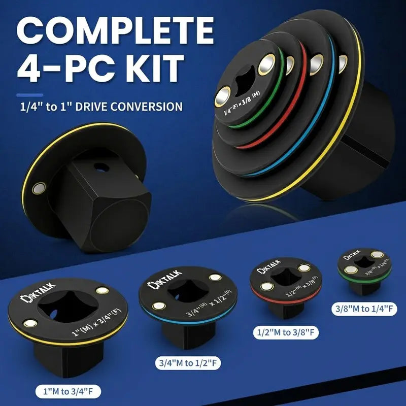 Ultra-Low Profile Impact Socket Adapter Set – Reach Ultra-Tight Spaces Fast