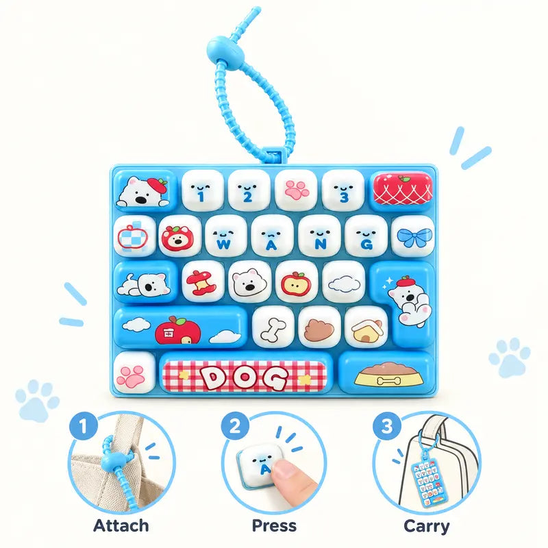 26-Key Mechanical Keyboard Fidget Toy with LED Light