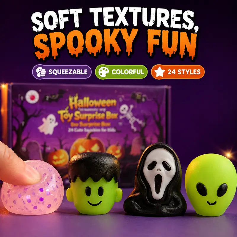 24-Day Halloween Squishy Advent Calendar Surprise Box