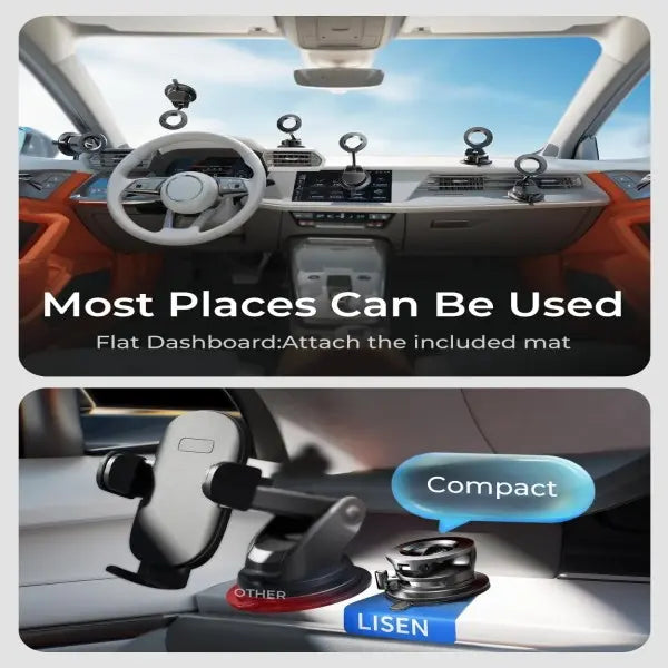 Ultra-Strong Magnetic Vacuum Car Phone Mount | Buy 1 Get 1 Free