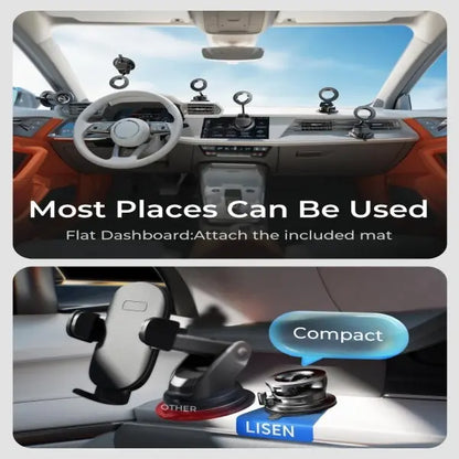 Ultra-Strong Magnetic Vacuum Car Phone Mount | Buy 1 Get 1 Free