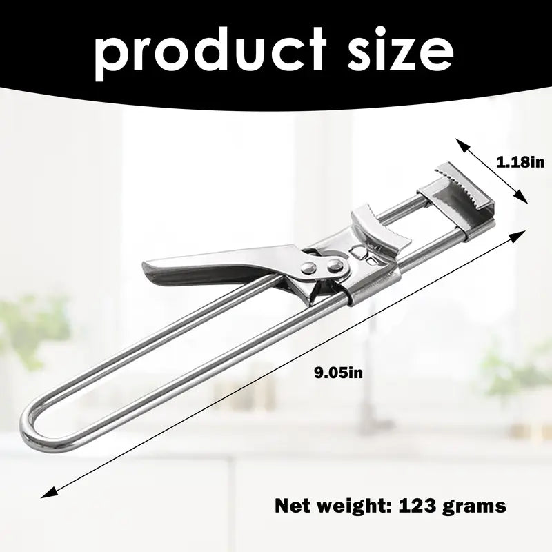 Effortless Adjustable Stainless Steel Jar Opener for Weak Hands | Buy 1 Get 1 Free