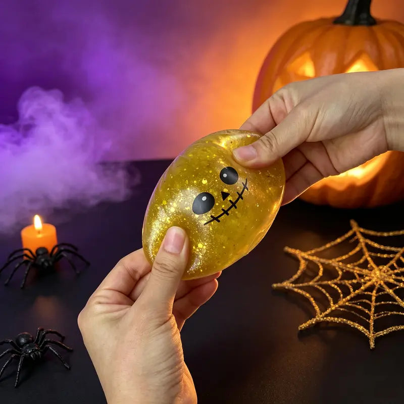 Halloween Mystery Jelly Dumpling Squishy Buns Set for Instant Stress Relief