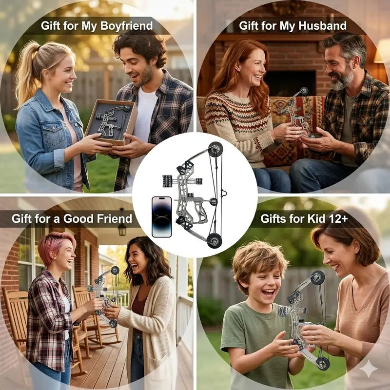 Pocket-Sized Precision All-Metal Mini Compound Bow