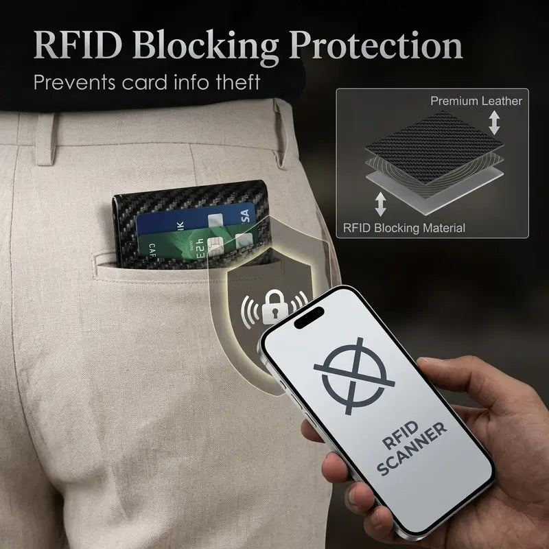 Slim Pop-Up RFID Blocking Wallet