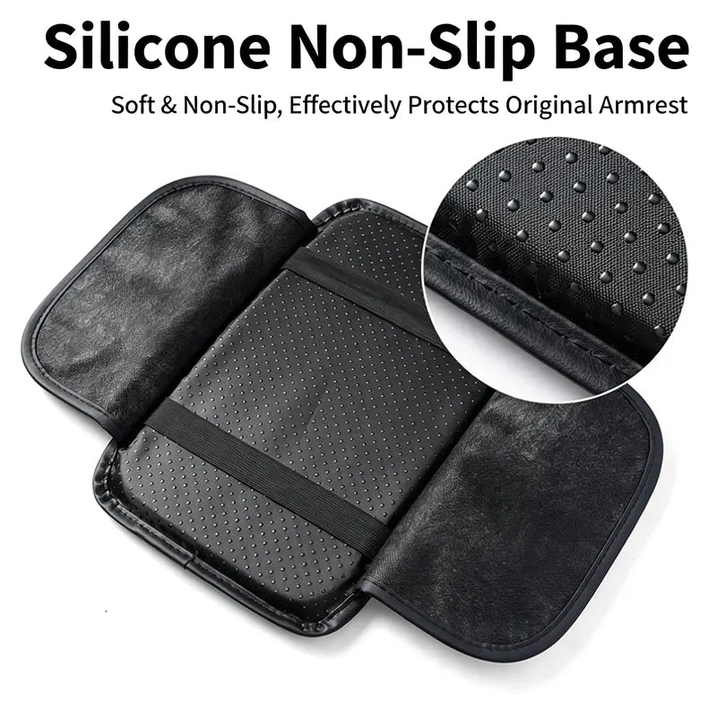 Ergonomic Memory Foam Car Armrest Cushion with Storage