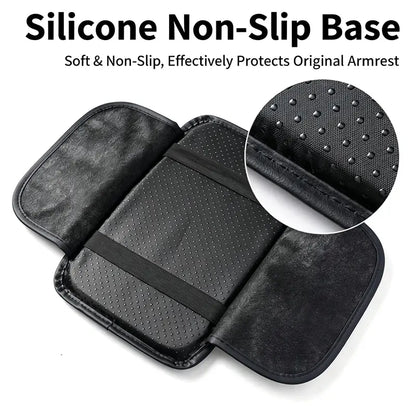 Ergonomic Memory Foam Car Armrest Cushion with Storage