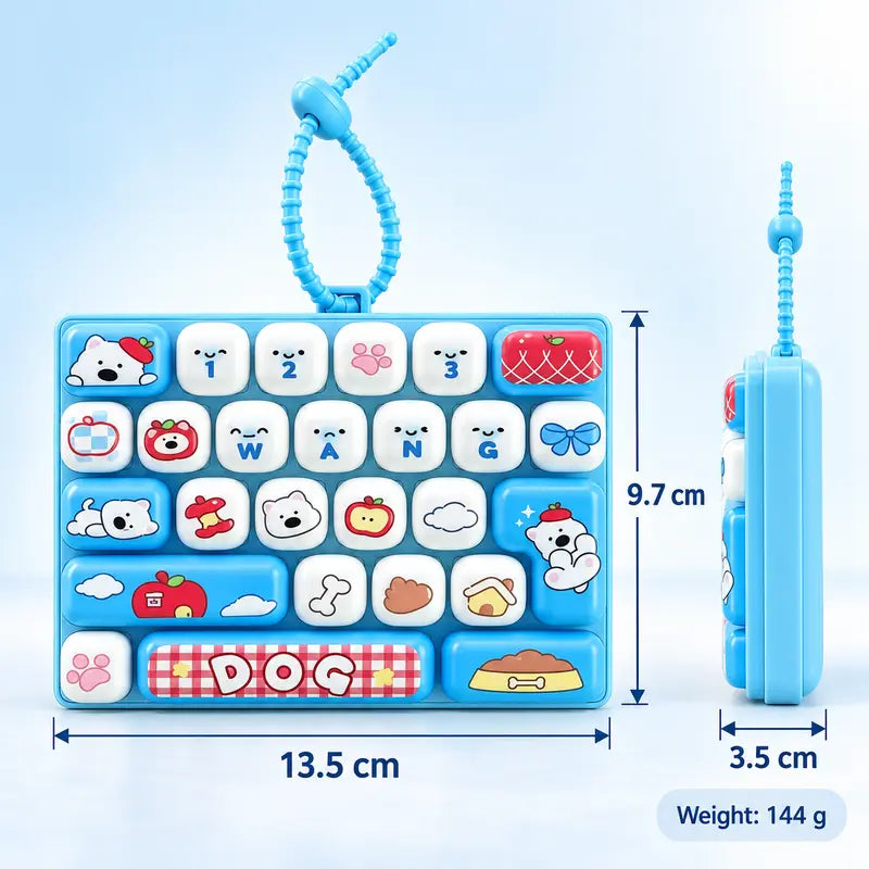 26-Key Mechanical Keyboard Fidget Toy with LED Light