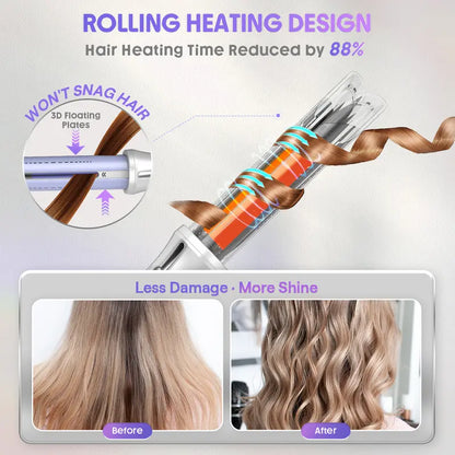 Effortless Auto-Rotating Airflow Styler for Long-Lasting Salon Curls