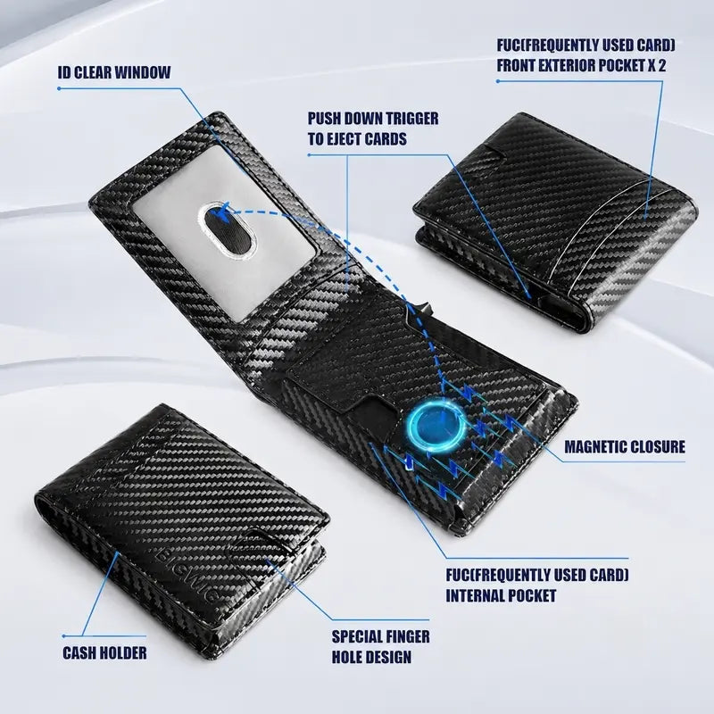 Slim Pop-Up RFID Blocking Wallet