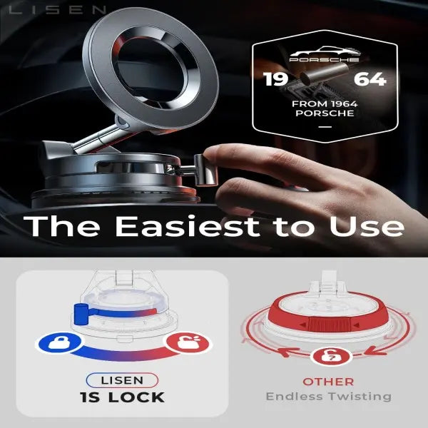 Ultra-Strong Magnetic Vacuum Car Phone Mount | Buy 1 Get 1 Free