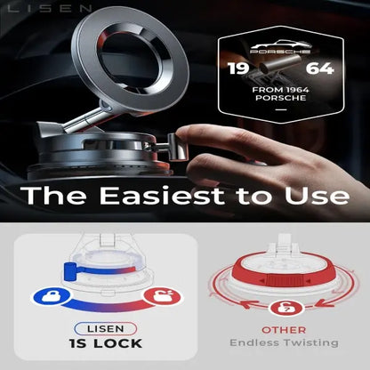Ultra-Strong Magnetic Vacuum Car Phone Mount | Buy 1 Get 1 Free