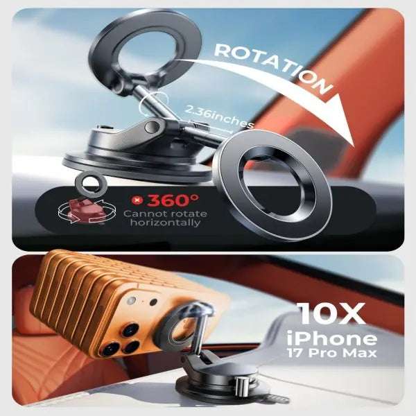 Ultra-Strong Magnetic Vacuum Car Phone Mount | Buy 1 Get 1 Free