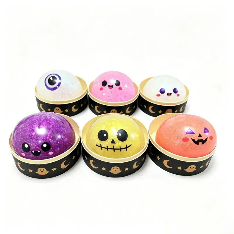 Halloween Mystery Jelly Dumpling Squishy Buns Set for Instant Stress Relief