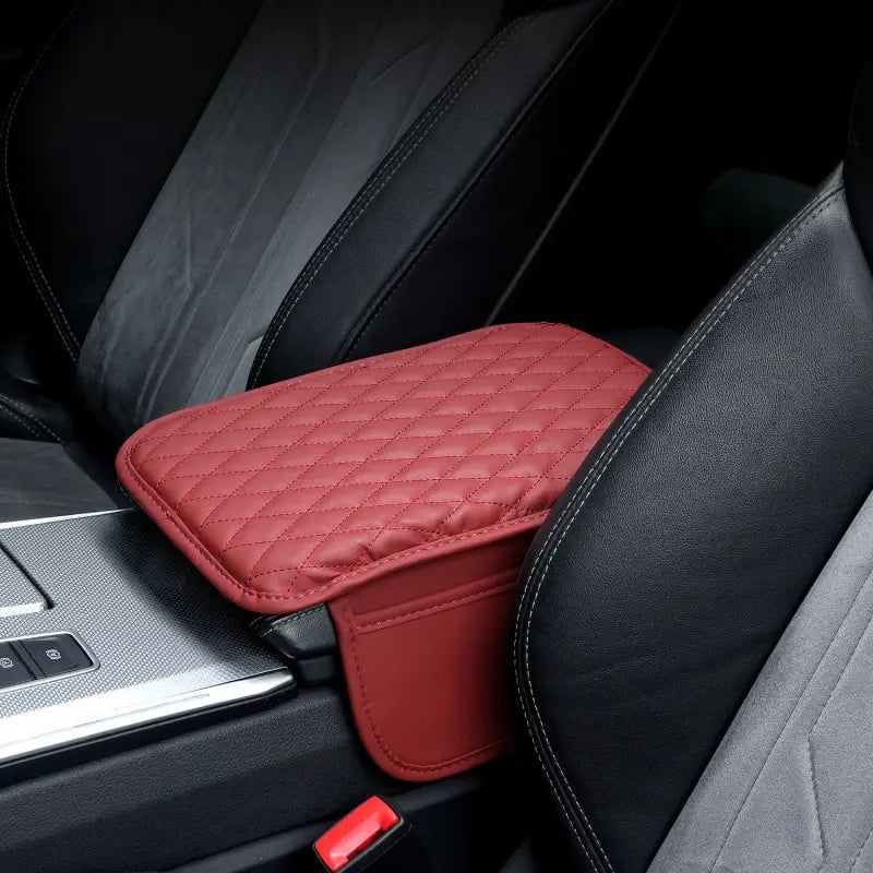 Ergonomic Memory Foam Car Armrest Cushion with Storage