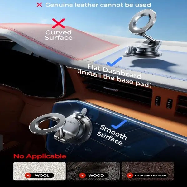 Ultra-Strong Magnetic Vacuum Car Phone Mount | Buy 1 Get 1 Free