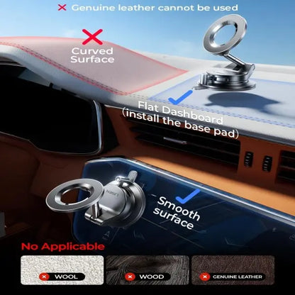 Ultra-Strong Magnetic Vacuum Car Phone Mount | Buy 1 Get 1 Free