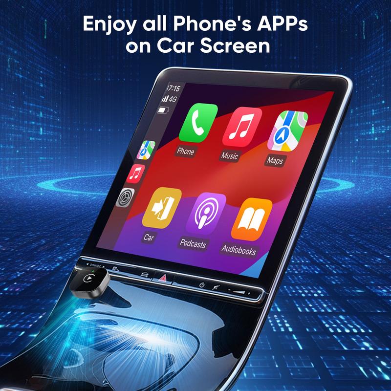 Wireless CarPlay & Android Auto Adapter: Instant Auto-Connect 2-in-1 Converter