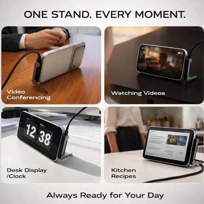 2-in-1 240W Fast Charging Cable with Foldable Phone Stand