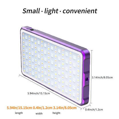 Portable Pocket RGB LED Video Light for Creator Studio