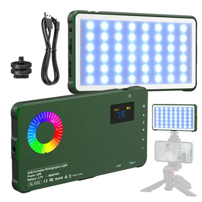 Portable Pocket RGB LED Video Light for Creator Studio