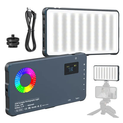 Portable Pocket RGB LED Video Light for Creator Studio