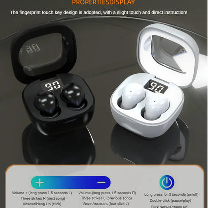 Ultra-Mini Invisible Sleep Earbuds — Zero Pressure for Side Sleepers & Instant Noise Blocking