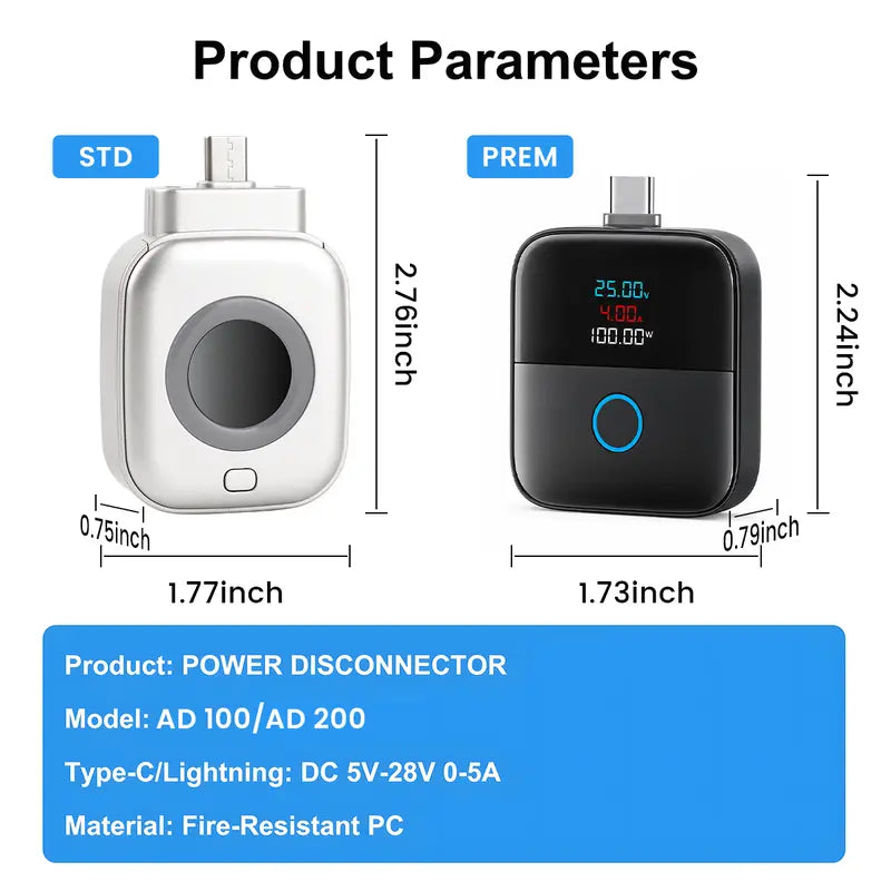 140W Auto Pop-Out Fast Charging Adapter for Safe Power