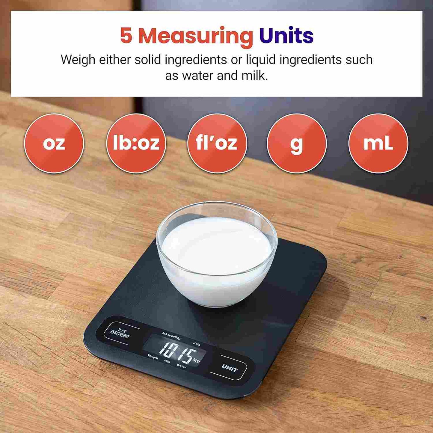 Smart Nutrition Food Scale with Real-Time App Macro Tracking