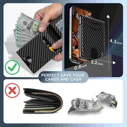 Smart Minimalist Pop-Up Wallet with RFID Blocking Protection